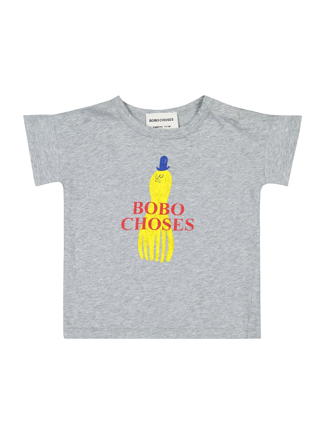 Bobo Choses Kids t-shirt Squid Grey in Grey 6709161961-1.jpg | NICKIS.com