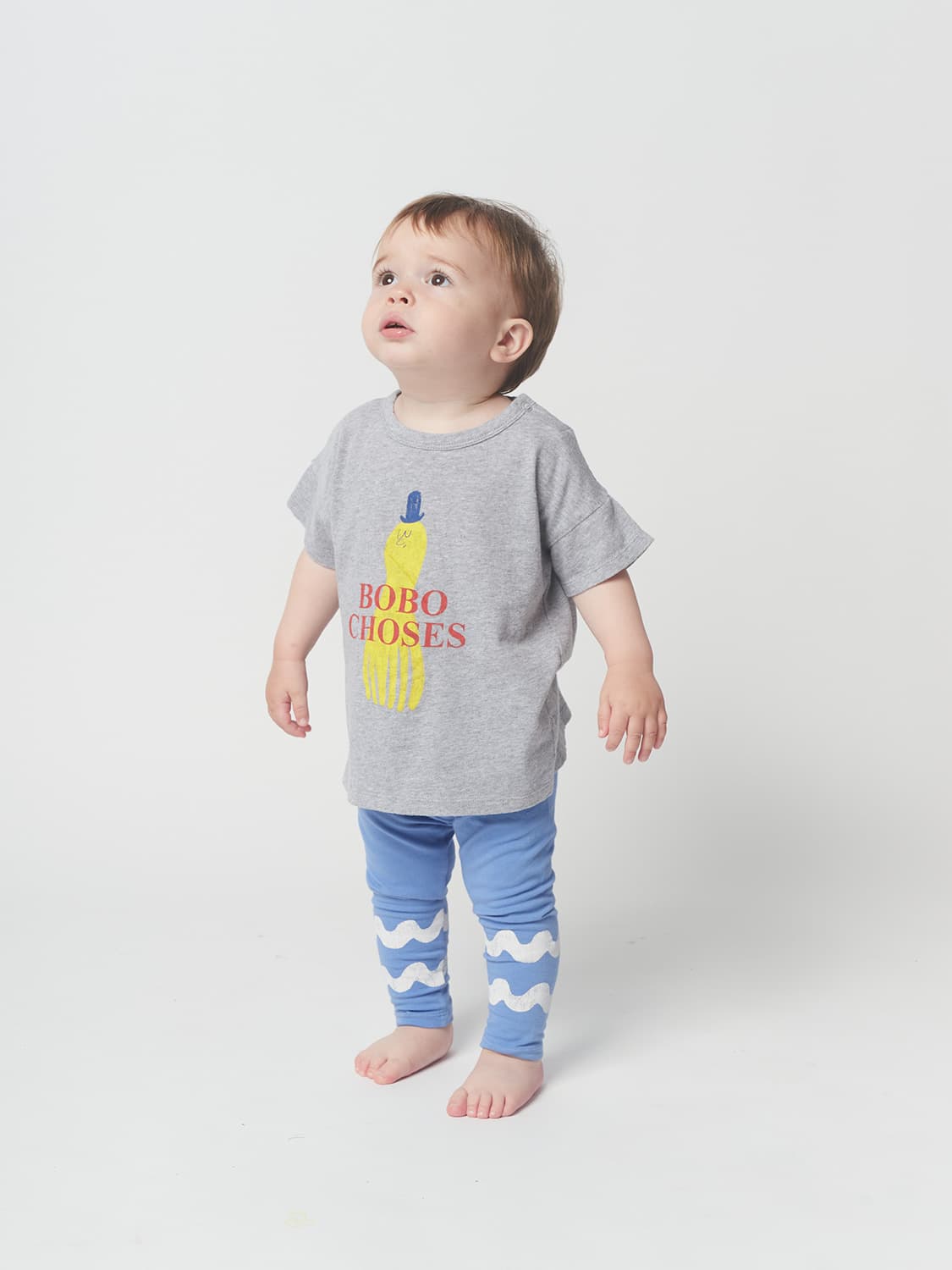 Bobo Choses Kids t-shirt Squid Grey in Grey 6709161961-2.jpg | NICKIS.com