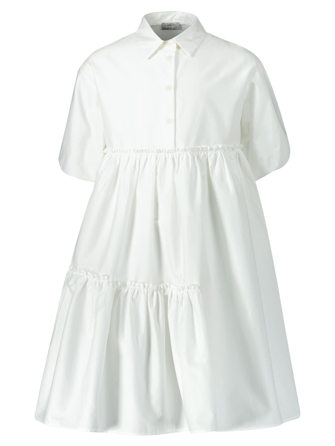 Il Gufo Kids dress White in White 6709242984-1.jpg | NICKIS.com