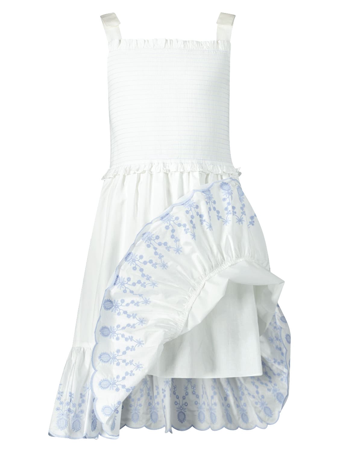 Self-Portrait Kids dress White in White 6709475224-4.jpg | NICKIS.com