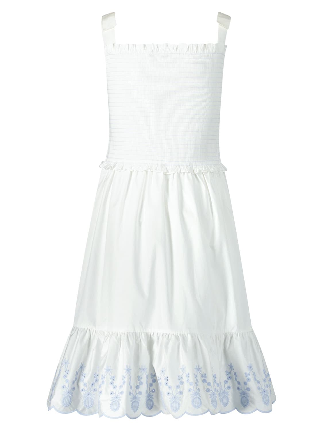 Self-Portrait Kids dress White in White 6709475224-5.jpg | NICKIS.com