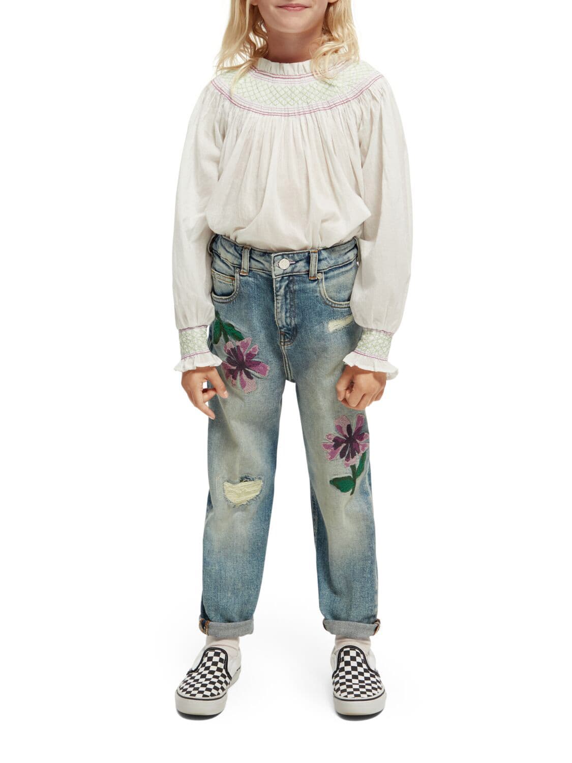 Scotch & Soda Kids blouse White in White 6709518972-2.jpg | NICKIS.com