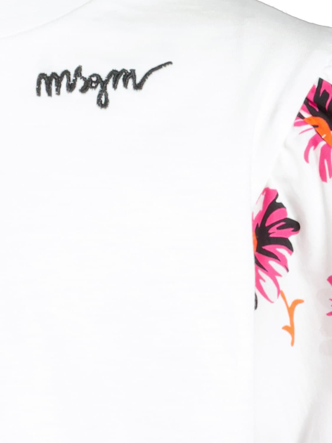 MSGM Kids t-shirt White in White 6709598002-5.jpg | NICKIS.com