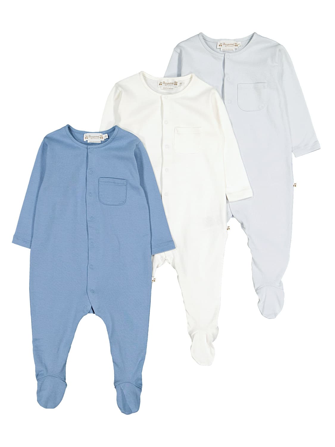 Bonpoint Kids babygrow Cosima Blue in Blue 6709925889-1.jpg | NICKIS.com