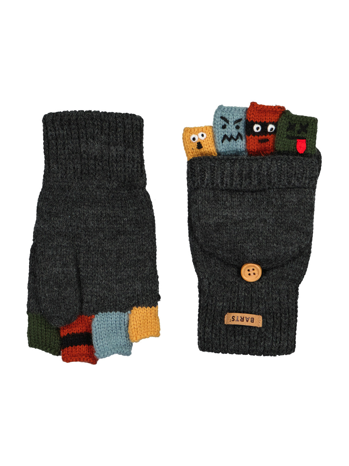 Barts Kids gloves Puppeteer Anthracite Grey in Anthracite Grey 6800151939-4.jpg | NICKIS.com