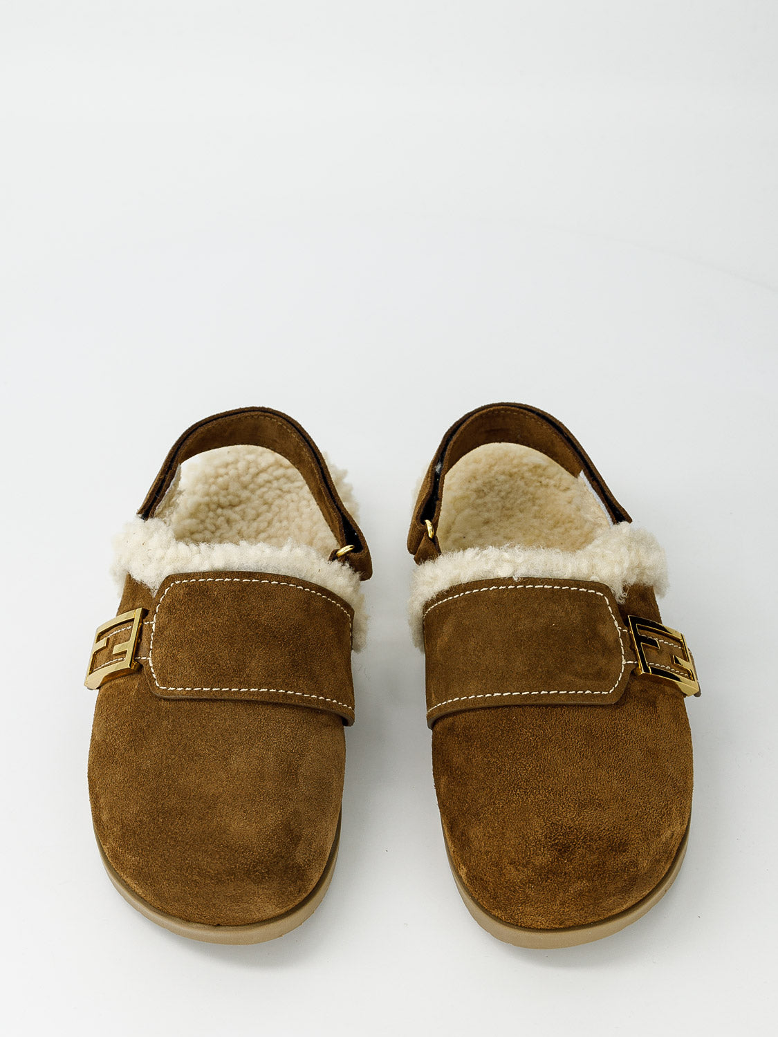 Fendi Kids Slippers Brown in Brown 6800243713-4.jpg | NICKIS.com