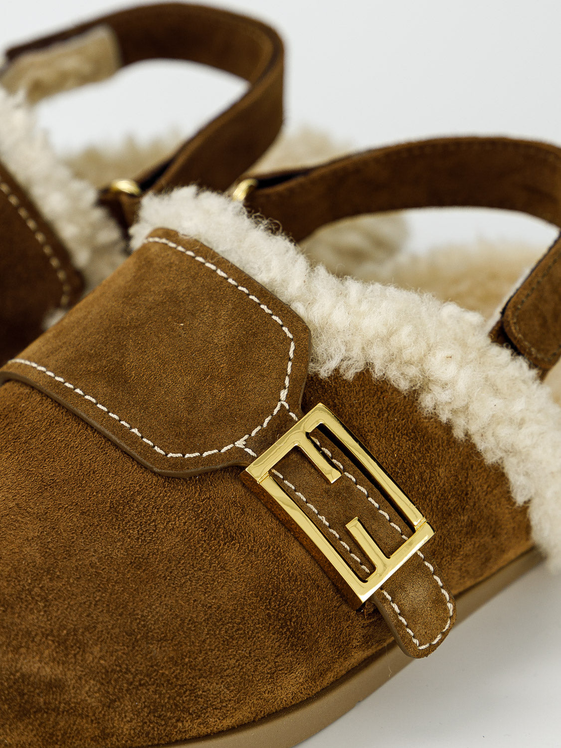 Fendi Kids Slippers Brown in Brown 6800243713-7.jpg | NICKIS.com