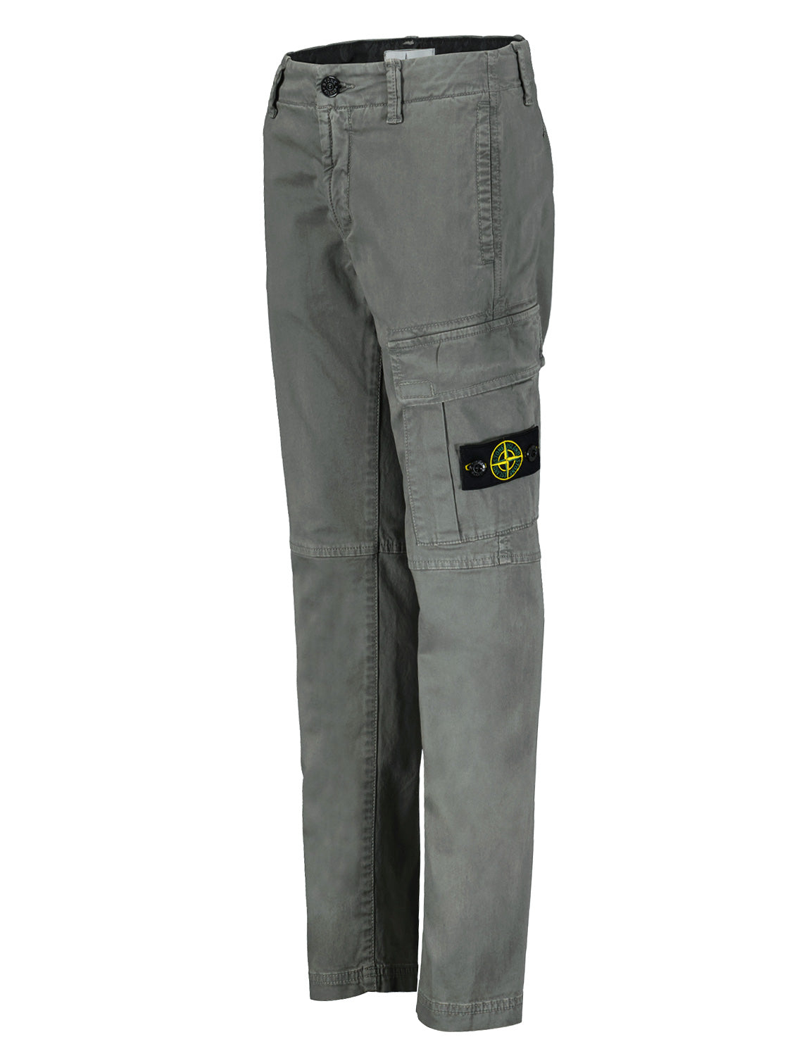 STONE ISLAND JUNIOR Kids Cargo Trousers Grey in Grey 6800331982-4.jpg | NICKIS.com