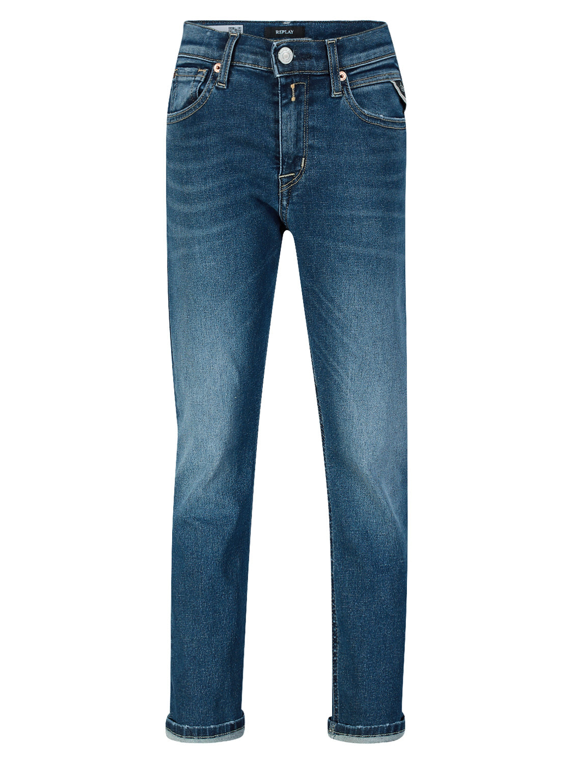 Replay & Sons Kids jeans Hyperflex Re-Used Blue in Blue 6800351524-1.jpg | NICKIS.com