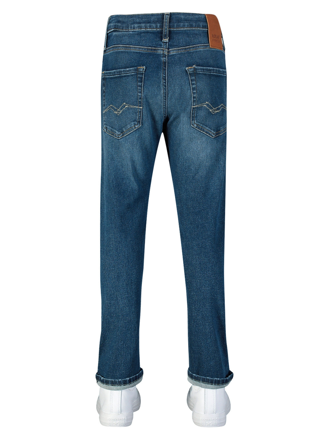 Replay & Sons Kids jeans Hyperflex Re-Used Blue in Blue 6800351524-6.jpg | NICKIS.com