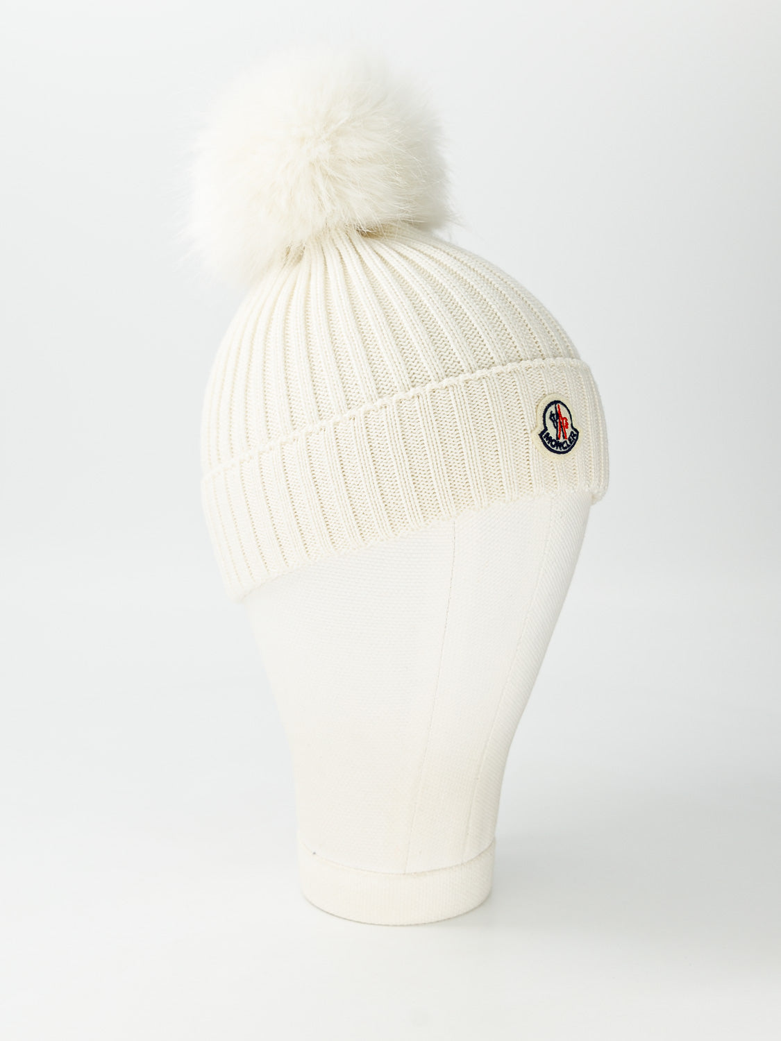 Moncler Enfant Kids beanie White in White 6800420905-3.jpg | NICKIS.com