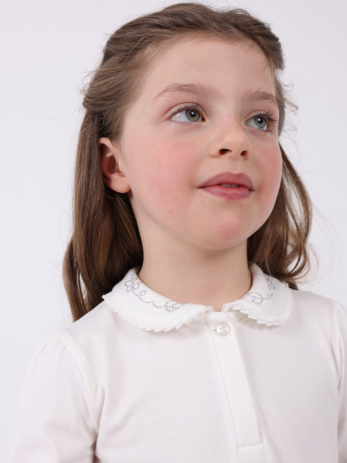 Mayoral Kids Polo Shirt White in White 6800727050-8.jpg | NICKIS.com