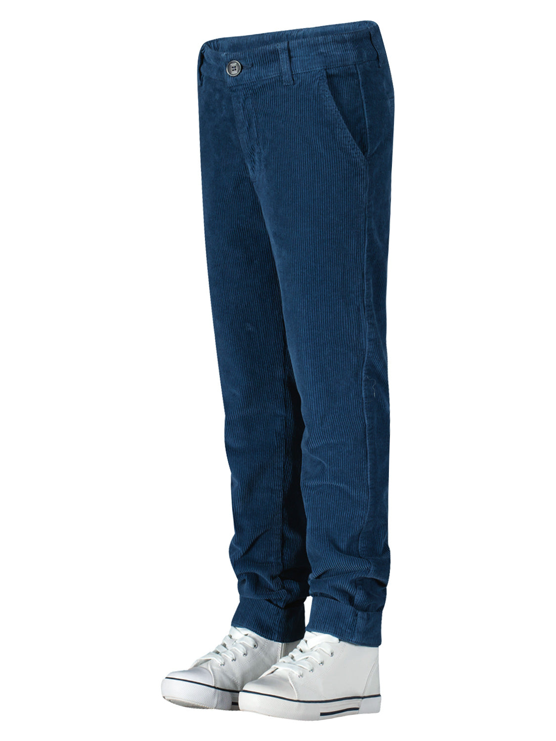 PLEASE - THE TROUSERS Kids Corduroy Trousers Blue in Blue 6800853787-3.jpg | NICKIS.com