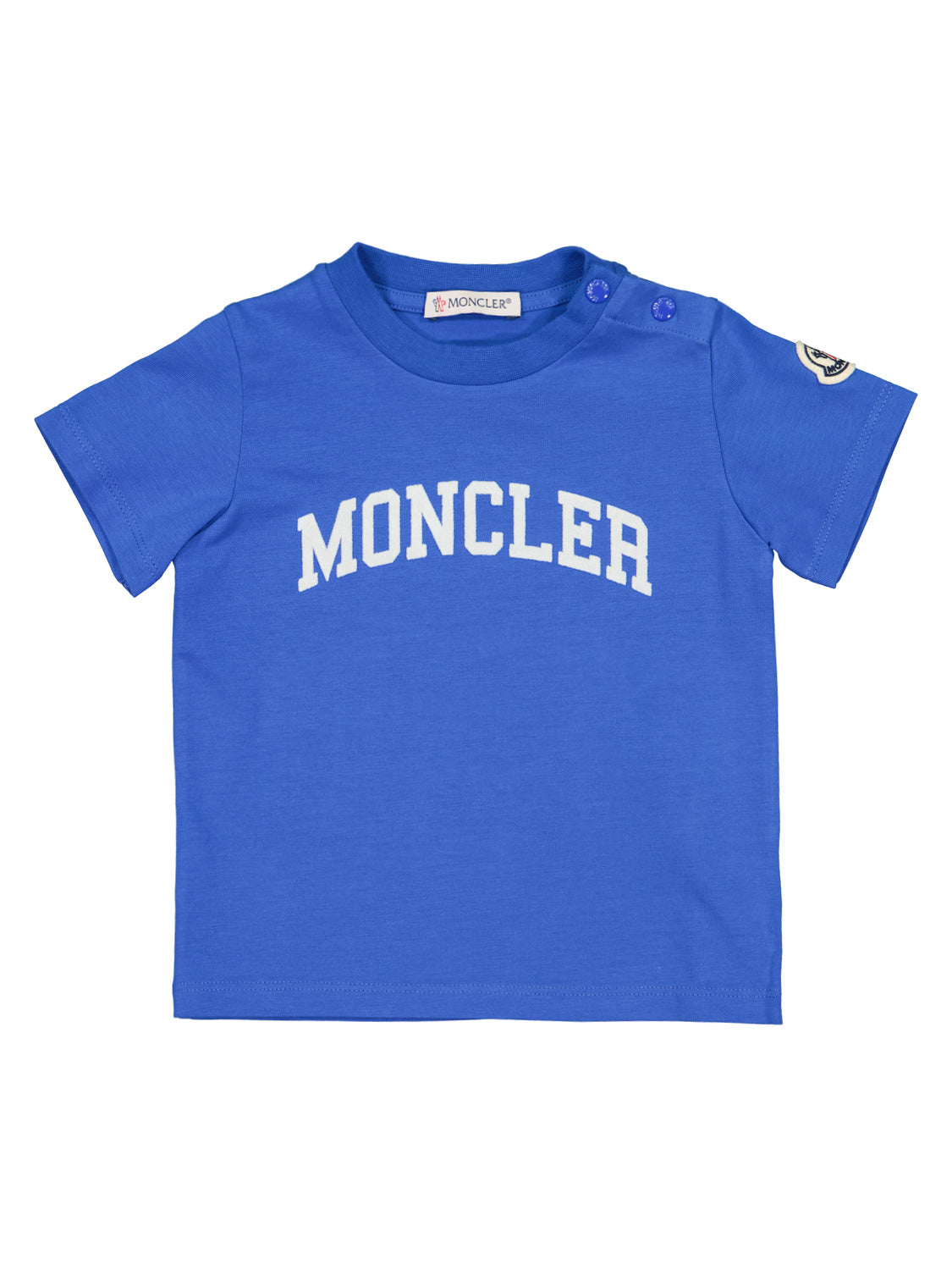 Moncler Enfant Kids t-shirt Blue in Blue 6801033046-1.jpg | NICKIS.com