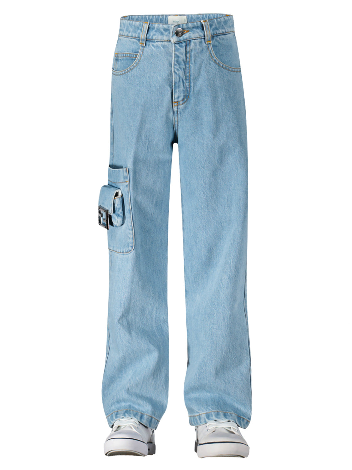 Fendi Kids jeans Blue in Blue 6801051488-2.jpg | NICKIS.com