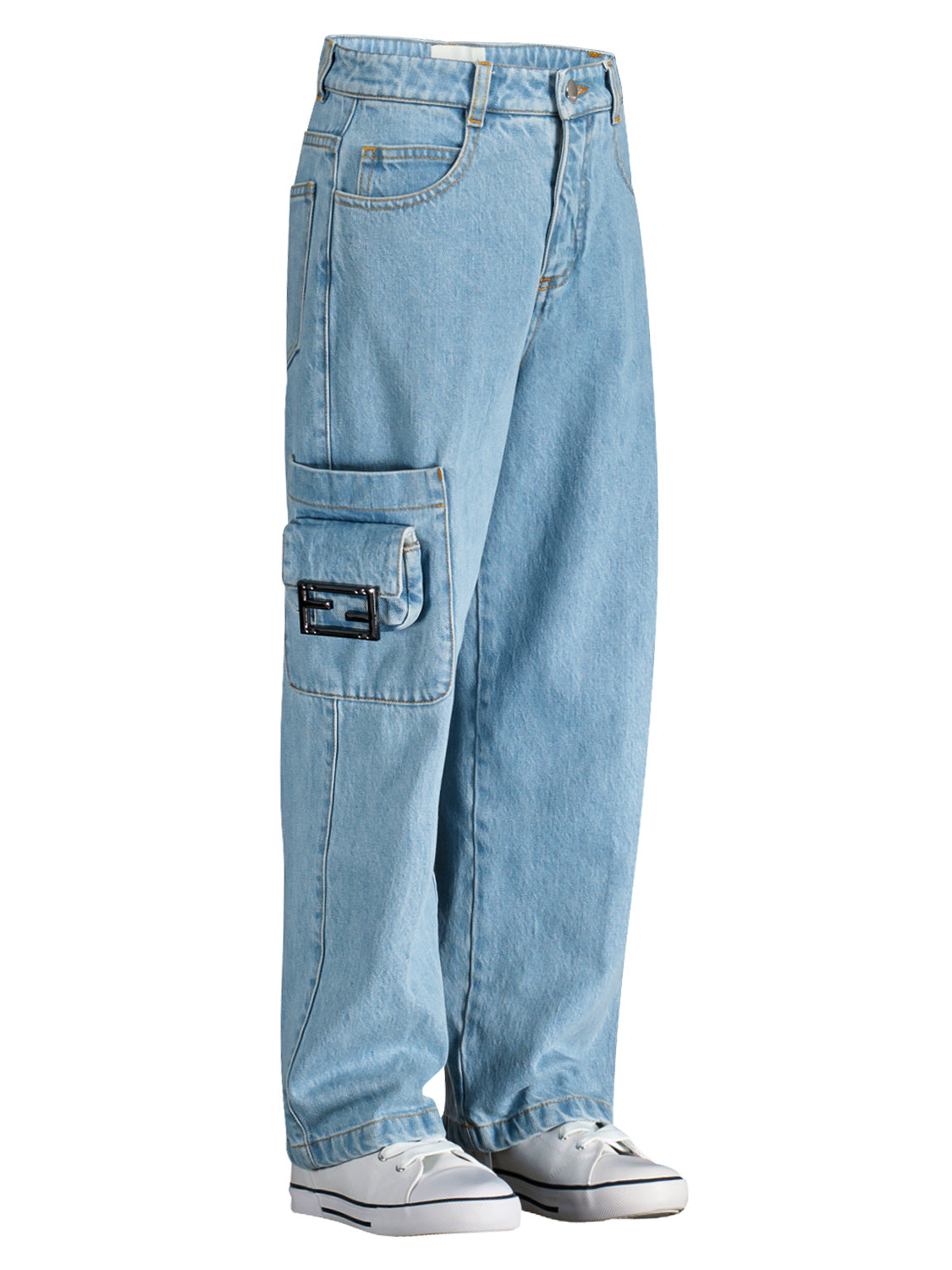 Fendi Kids jeans Blue in Blue 6801051488-3.jpg | NICKIS.com