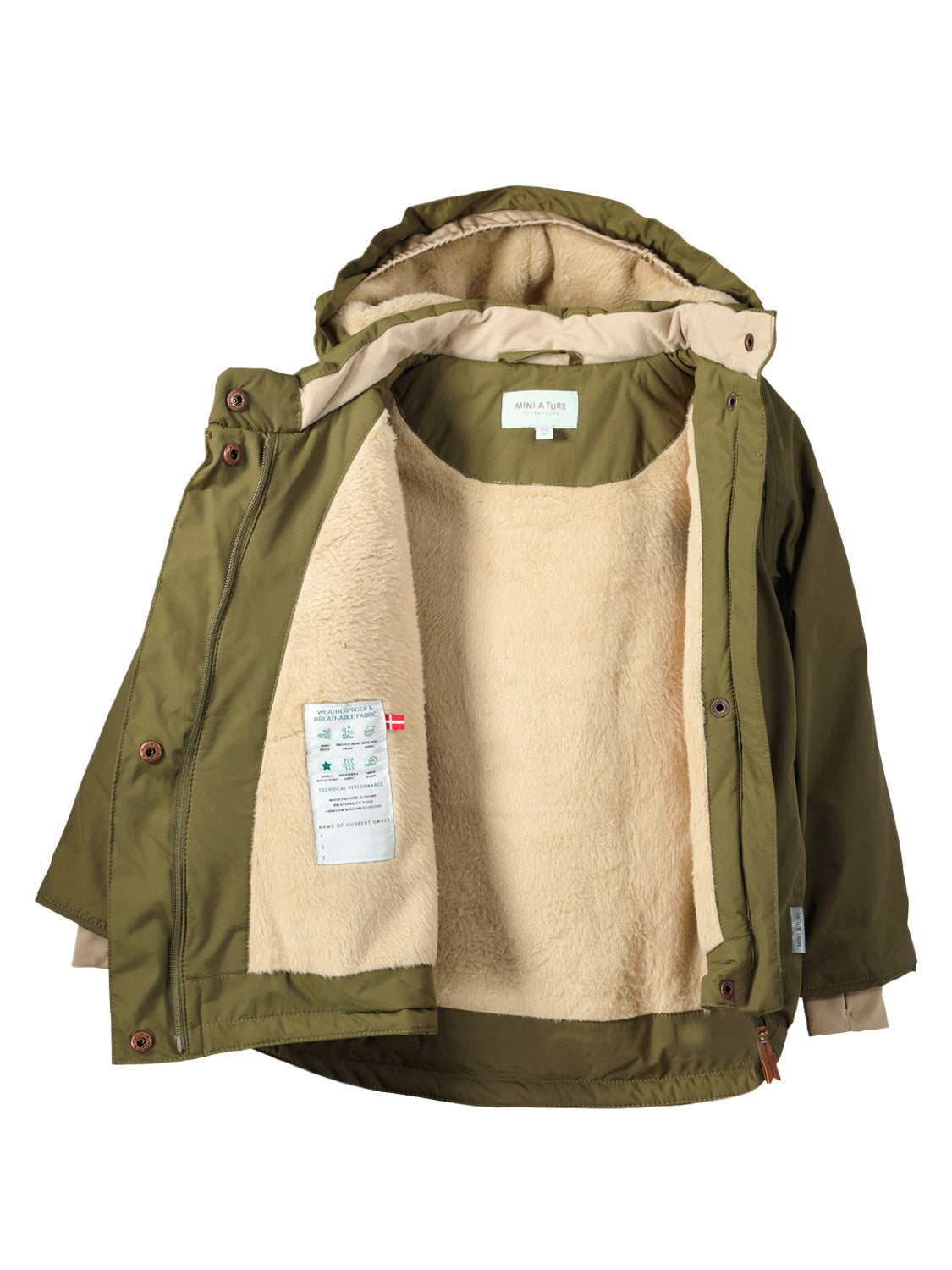 MINI A TURE Kids jacket Wang Olive Green in Olive Green 6801087396-5.jpg | NICKIS.com