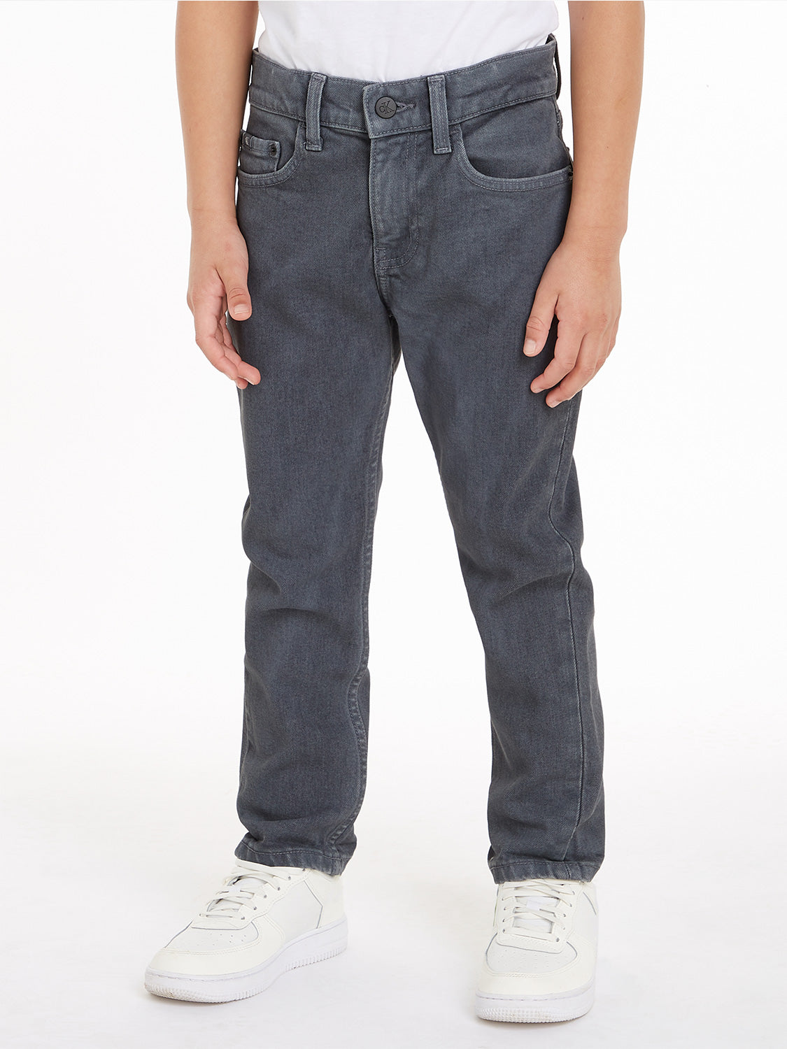 Calvin Klein Kids jeans Dad Grey Dark Overdyed Anthracite Grey in Anthracite Grey 6801111610-2.jpg | NICKIS.com