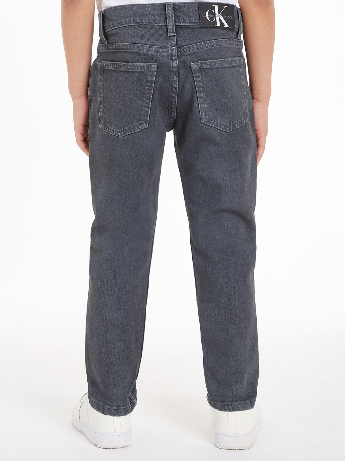 Calvin Klein Kids jeans Dad Grey Dark Overdyed Anthracite Grey in Anthracite Grey 6801111610-3.jpg | NICKIS.com