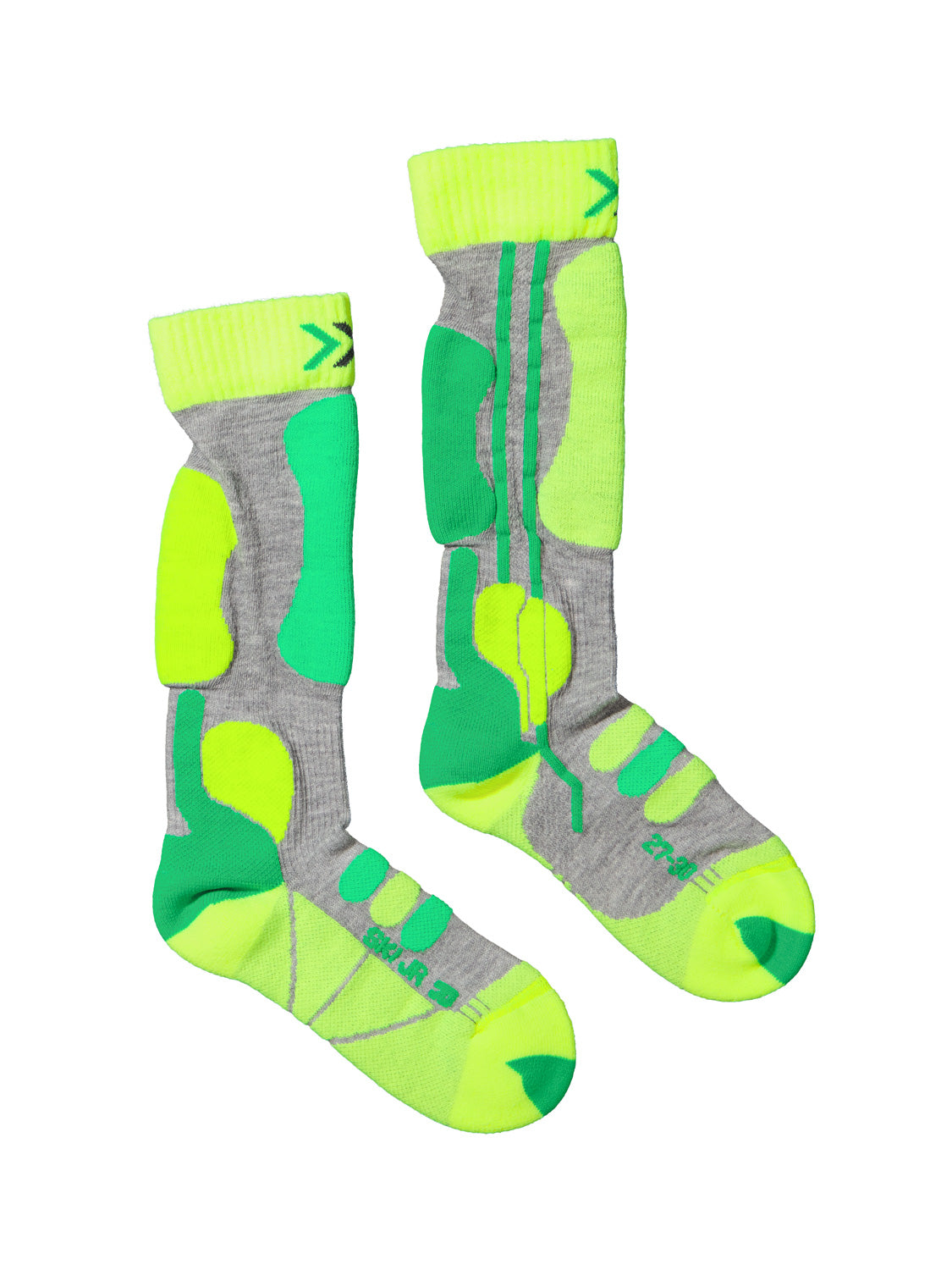 X-BIONIC Kids Ski socks Neon in Neon 6801280416-5.jpg | NICKIS.com