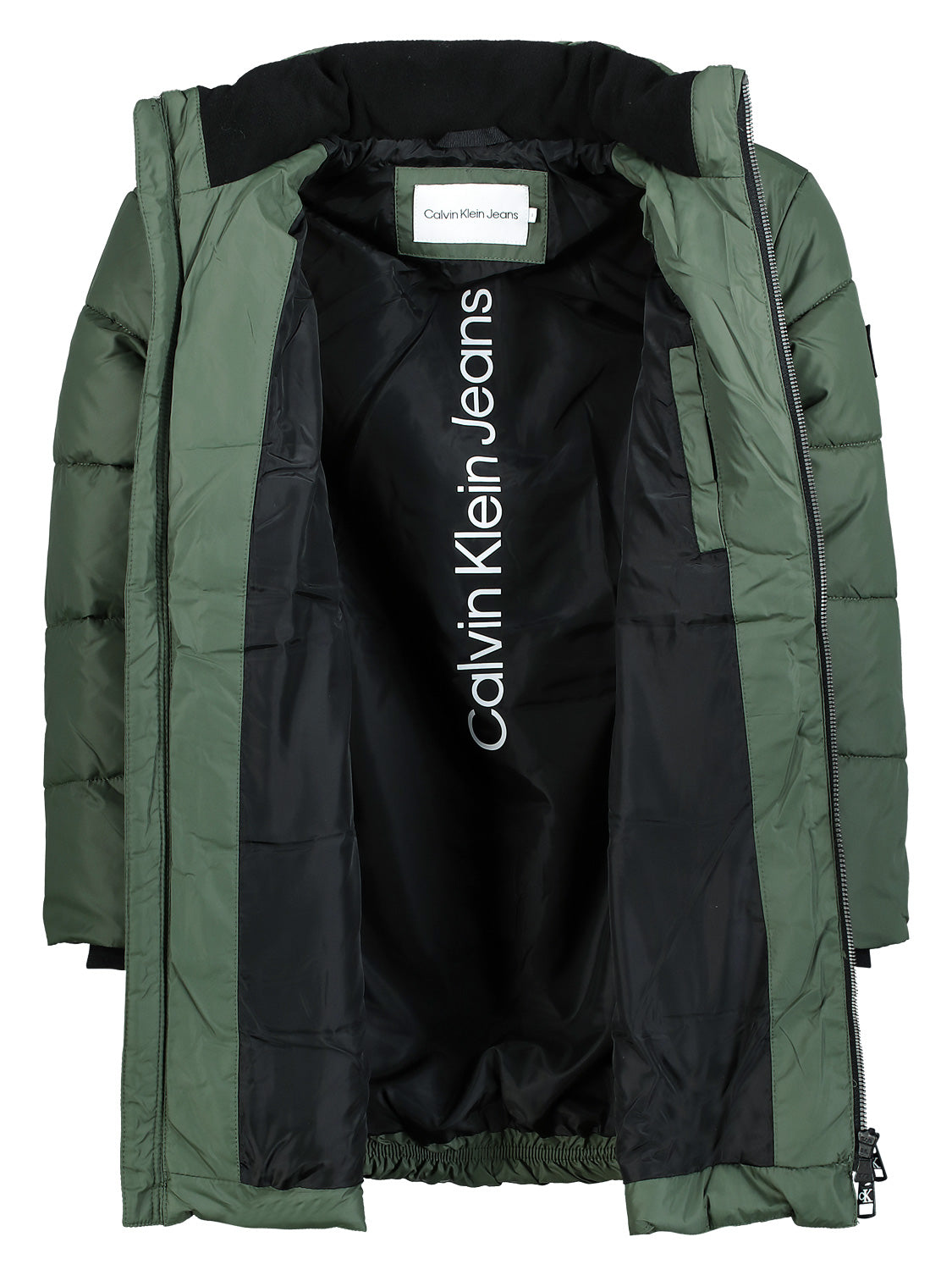 Calvin Klein Boys Essential Parka Puffer in Green 16 Yrs