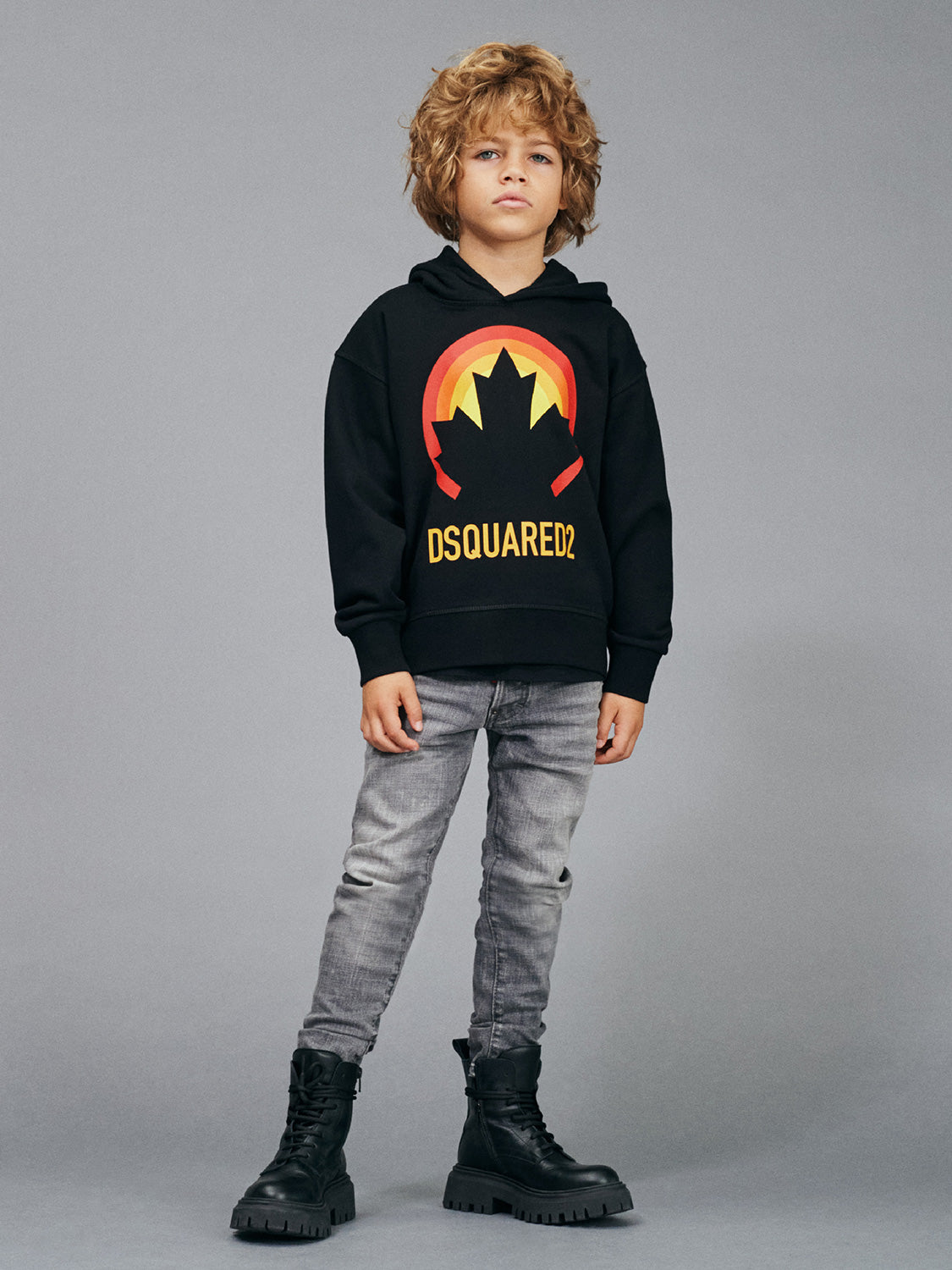 DSQUARED2 Kids hoodie Slouch Fit  in  6801645607-2.jpg | NICKIS.com