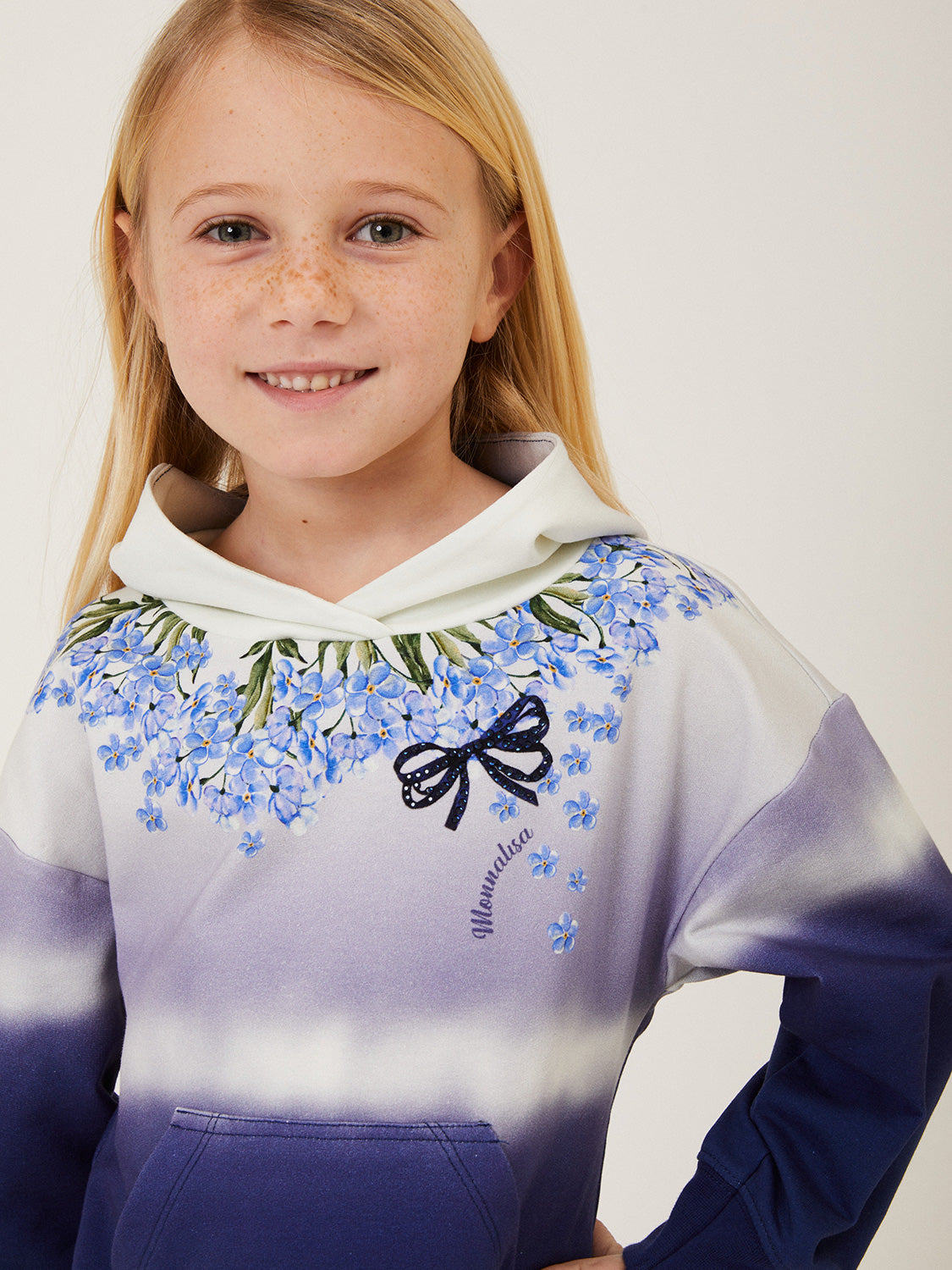 Monnalisa Kids dress Blue in Blue 6801703987-8.jpg | NICKIS.com