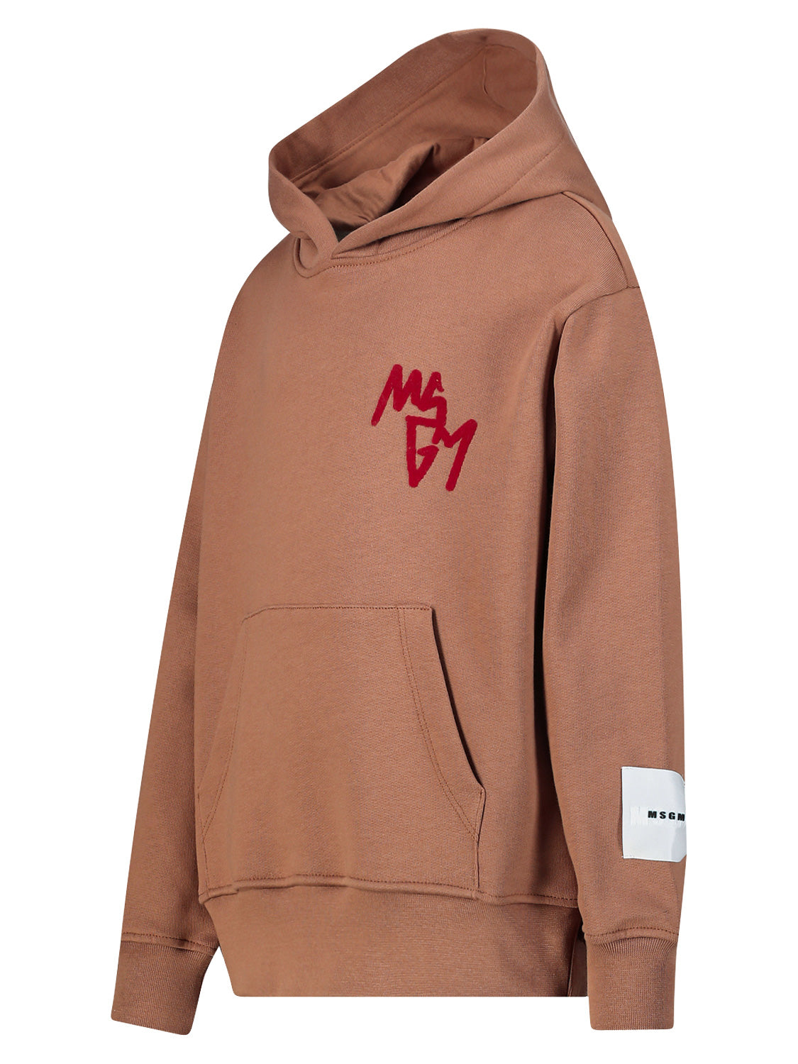 MSGM Kids hoodie Brown in Brown 6801742148-4.jpg | NICKIS.com