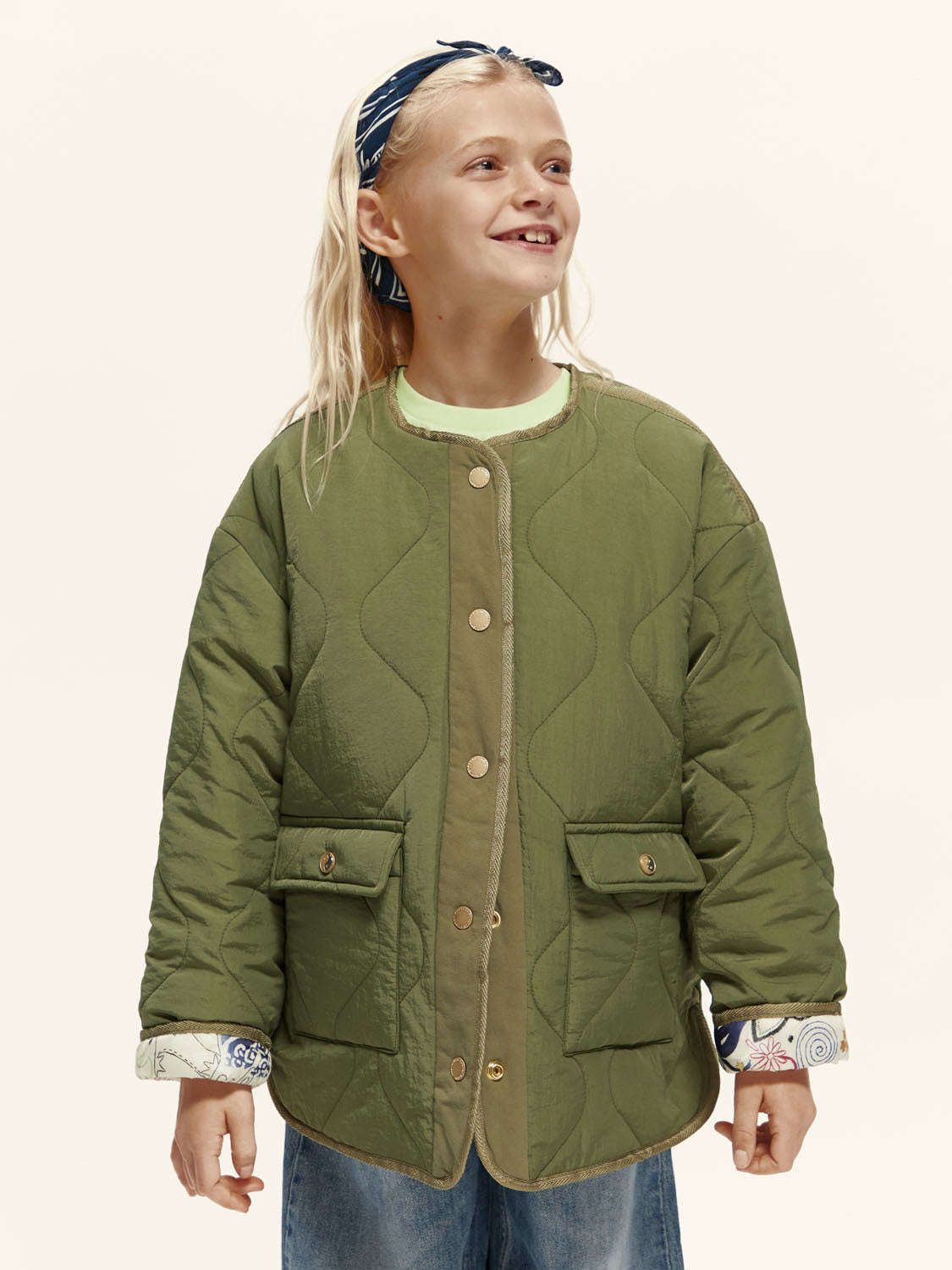 Scotch & Soda Kids jacket Olive Green in Olive Green 6801748662-2.jpg | NICKIS.com