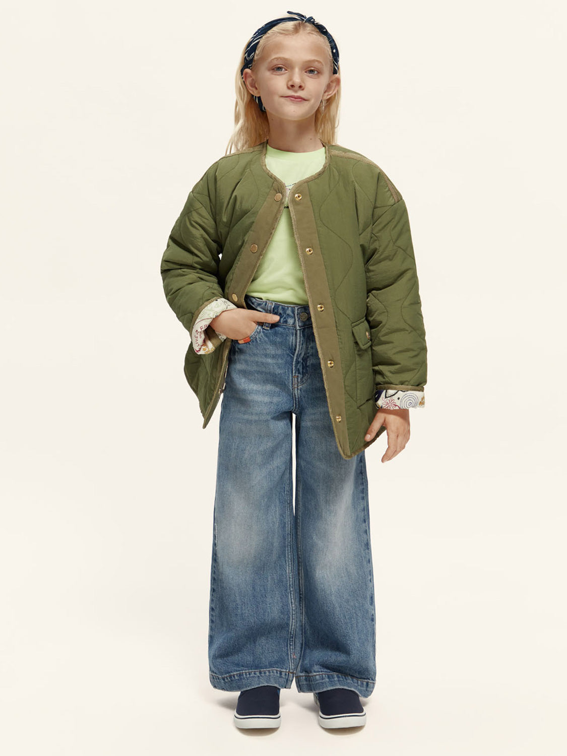 Scotch & Soda Kids jacket Olive Green in Olive Green 6801748662-3.jpg | NICKIS.com