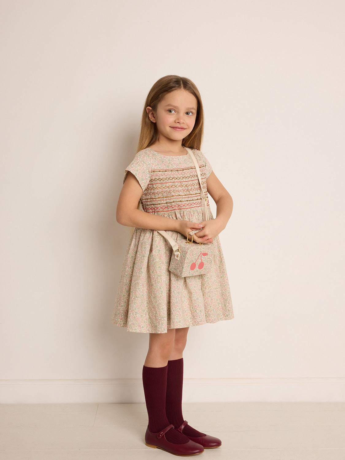 Bonpoint Kids dress Duchesse Multicoloured in Multicoloured 6801804433-2.jpg | NICKIS.com