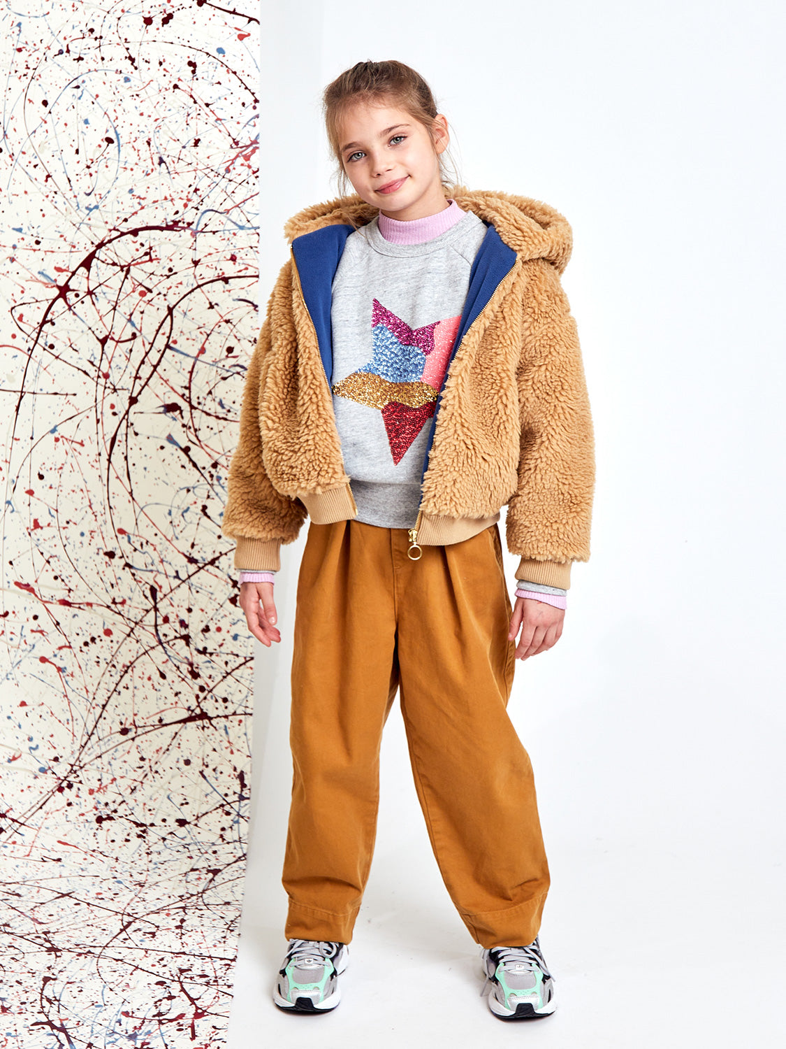 AO76 Kids jacket viviane Brown in Brown 6801815342-2.jpg | NICKIS.com