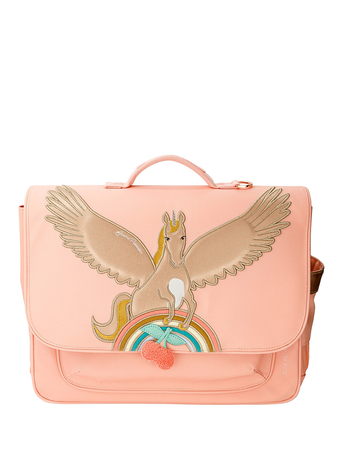 Jeune Premier Kids Satchels Midi Pegasus Apricot in Apricot 6802015301-1.jpg | NICKIS.com