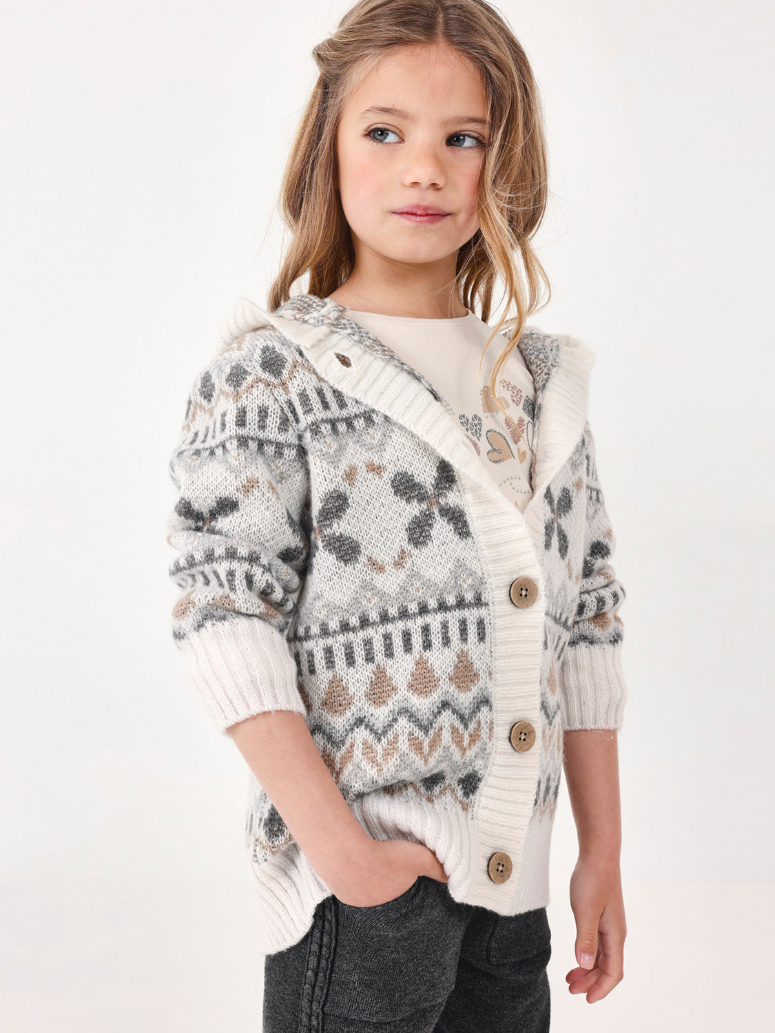 Mayoral Kids cardigan White in White 6802114064-2.jpg | NICKIS.com