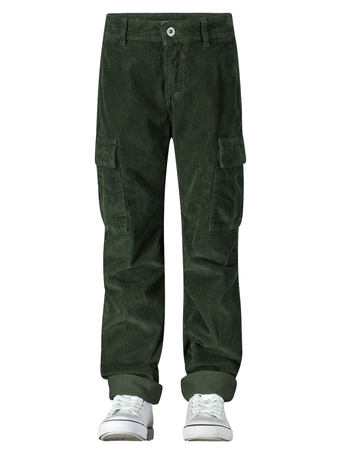 PLEASE - THE TROUSERS Kids Cargo Trousers Olive Green in Olive Green 6802155884-2.jpg | NICKIS.com