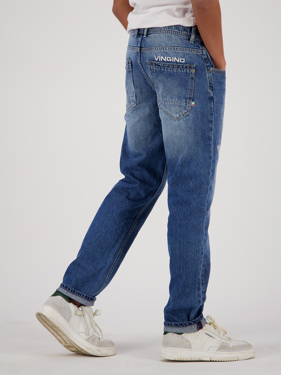 Vingino Kids jeans Baggio Vintage Blue in Blue 6802205084-8.jpg | NICKIS.com