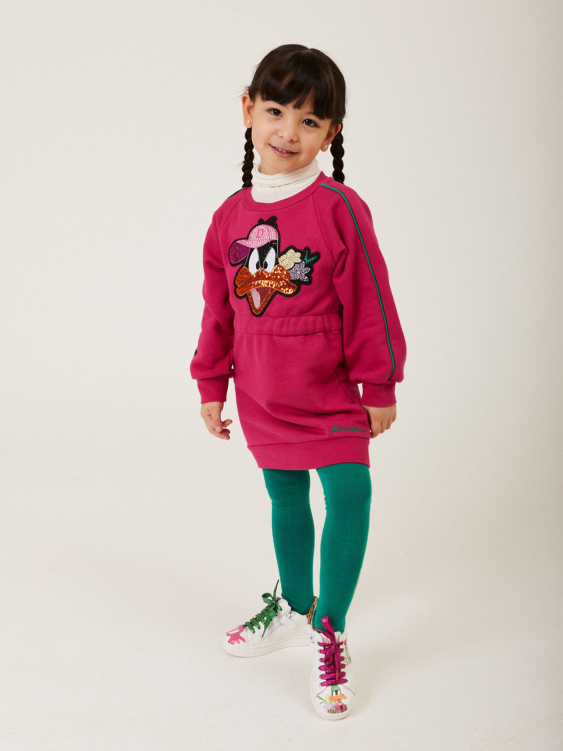 Monnalisa Kids dress Fuchsia in Fuchsia 6802229223-2.jpg | NICKIS.com