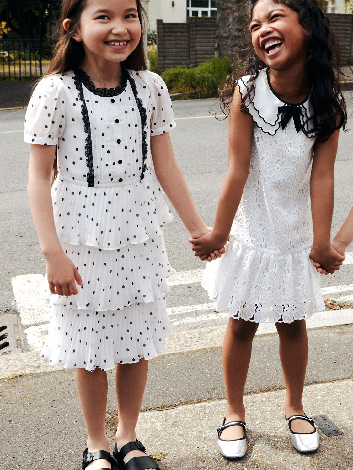 Self-Portrait Kids dress White in White 6802370904-2.jpg | NICKIS.com