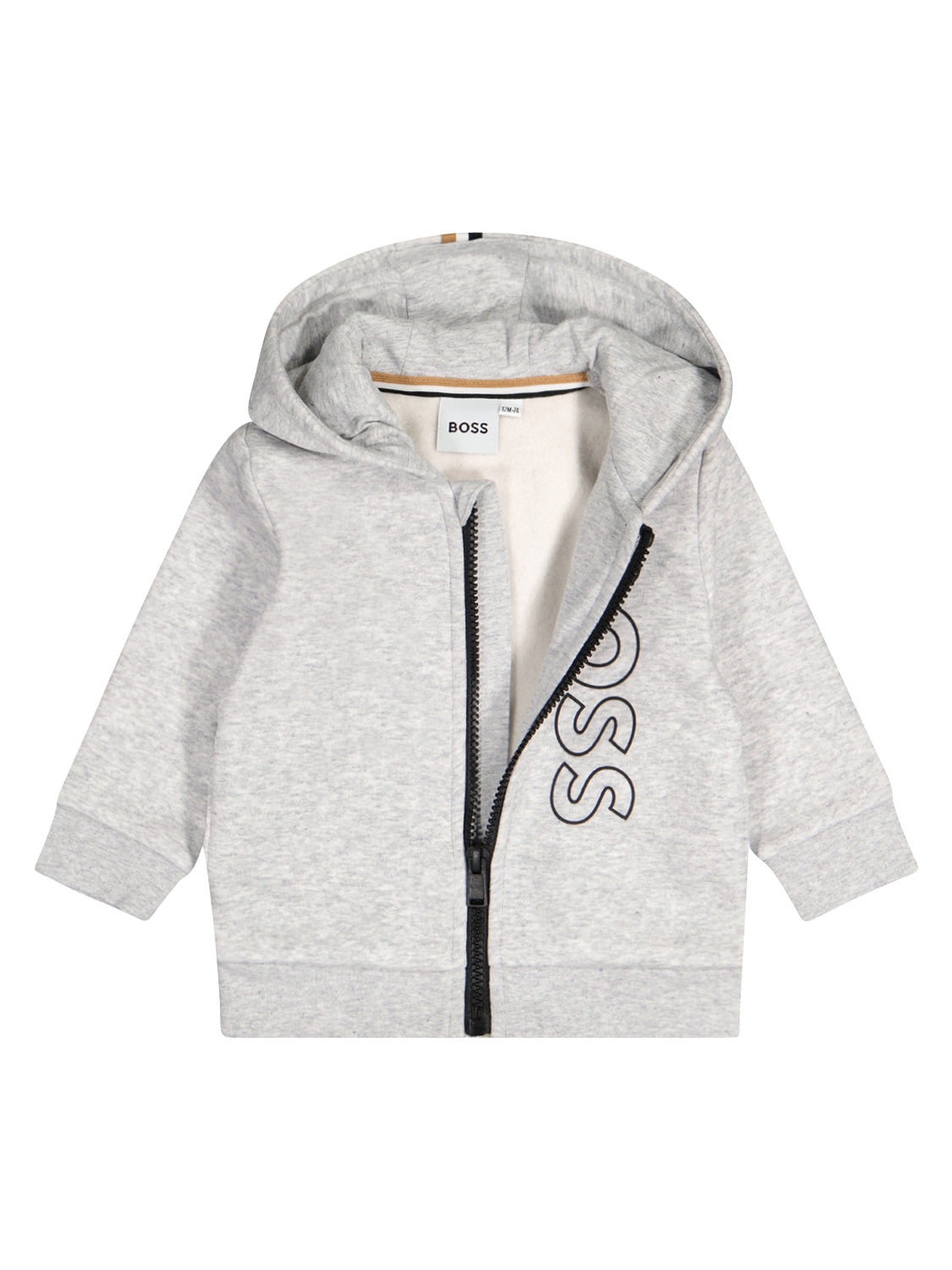 Boss Kids Sweat Jacket Grey in Grey 6802405552-4.jpg | NICKIS.com