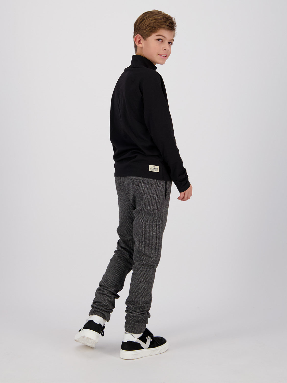 Vingino Kids pants Simu Anthracite Grey in Anthracite Grey 6802618949-3.jpg | NICKIS.com