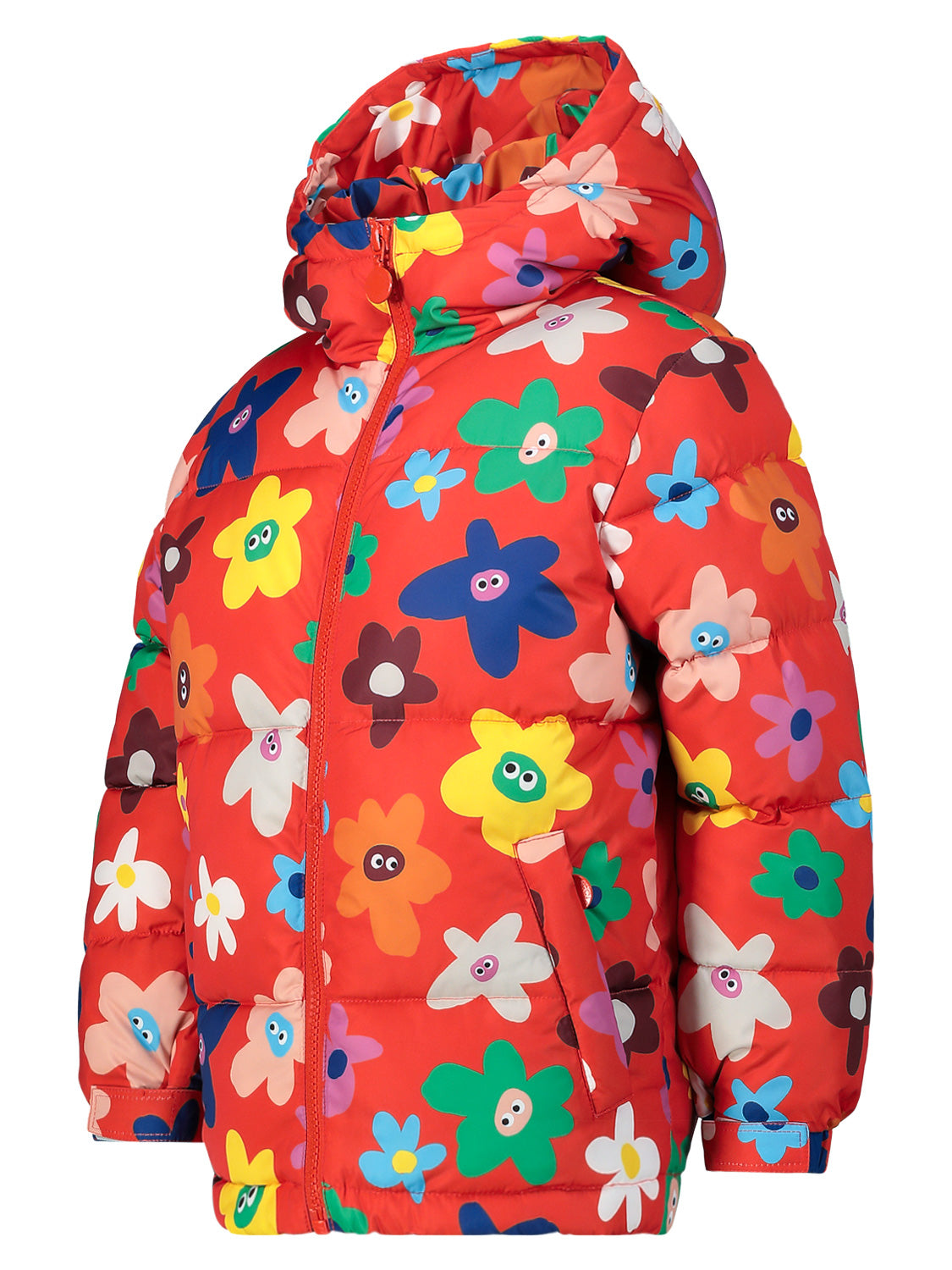 Stella McCartney Kids Kids winter jacket Orange in Orange 6802660148-4.jpg | NICKIS.com