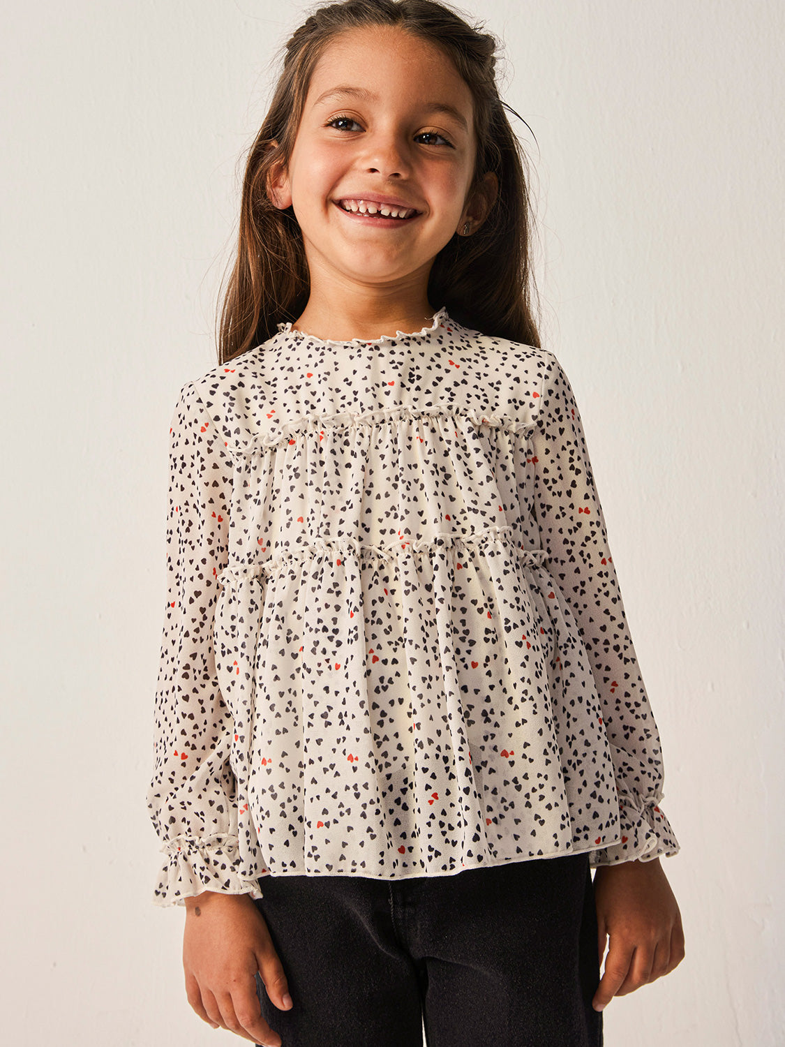 Mayoral Kids blouse White in White 6803012694-2.jpg | NICKIS.com