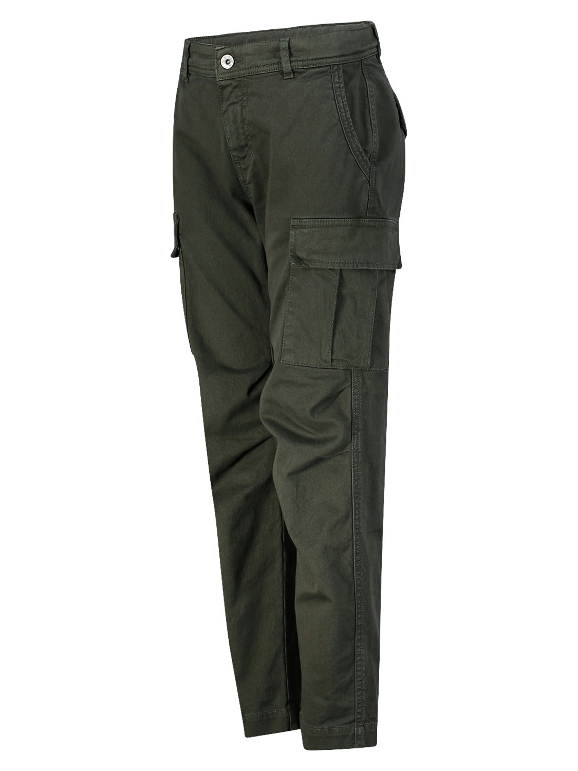 PLEASE - THE TROUSERS Kids Cargo Trousers Olive Green in Olive Green 6803083504-4.jpg | NICKIS.com