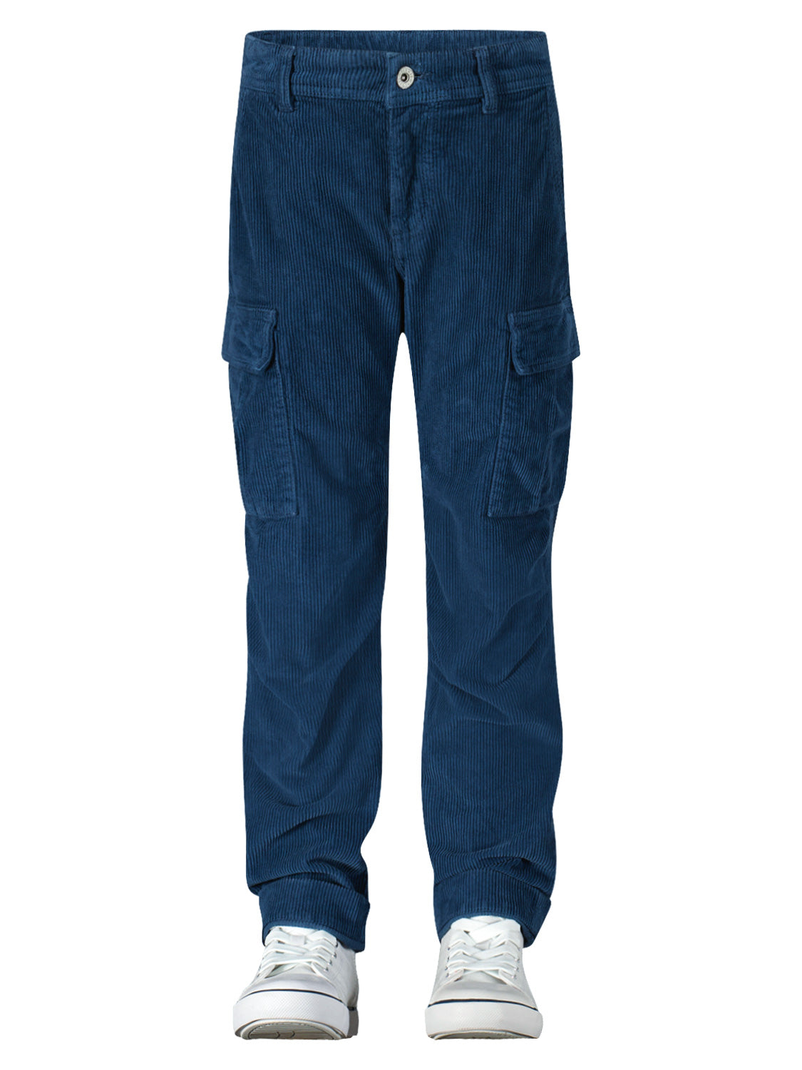 PLEASE - THE TROUSERS Kids Cargo Trousers Blue in Blue 6803384157-2.jpg | NICKIS.com