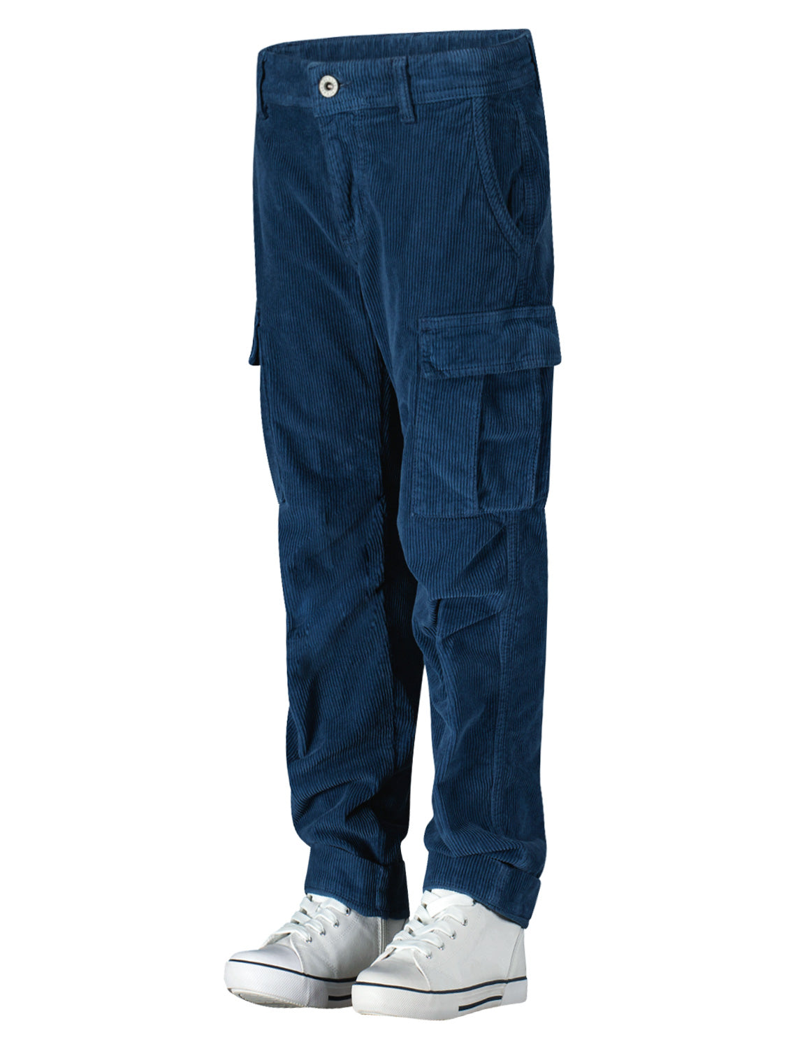 PLEASE - THE TROUSERS Kids Cargo Trousers Blue in Blue 6803384157-3.jpg | NICKIS.com