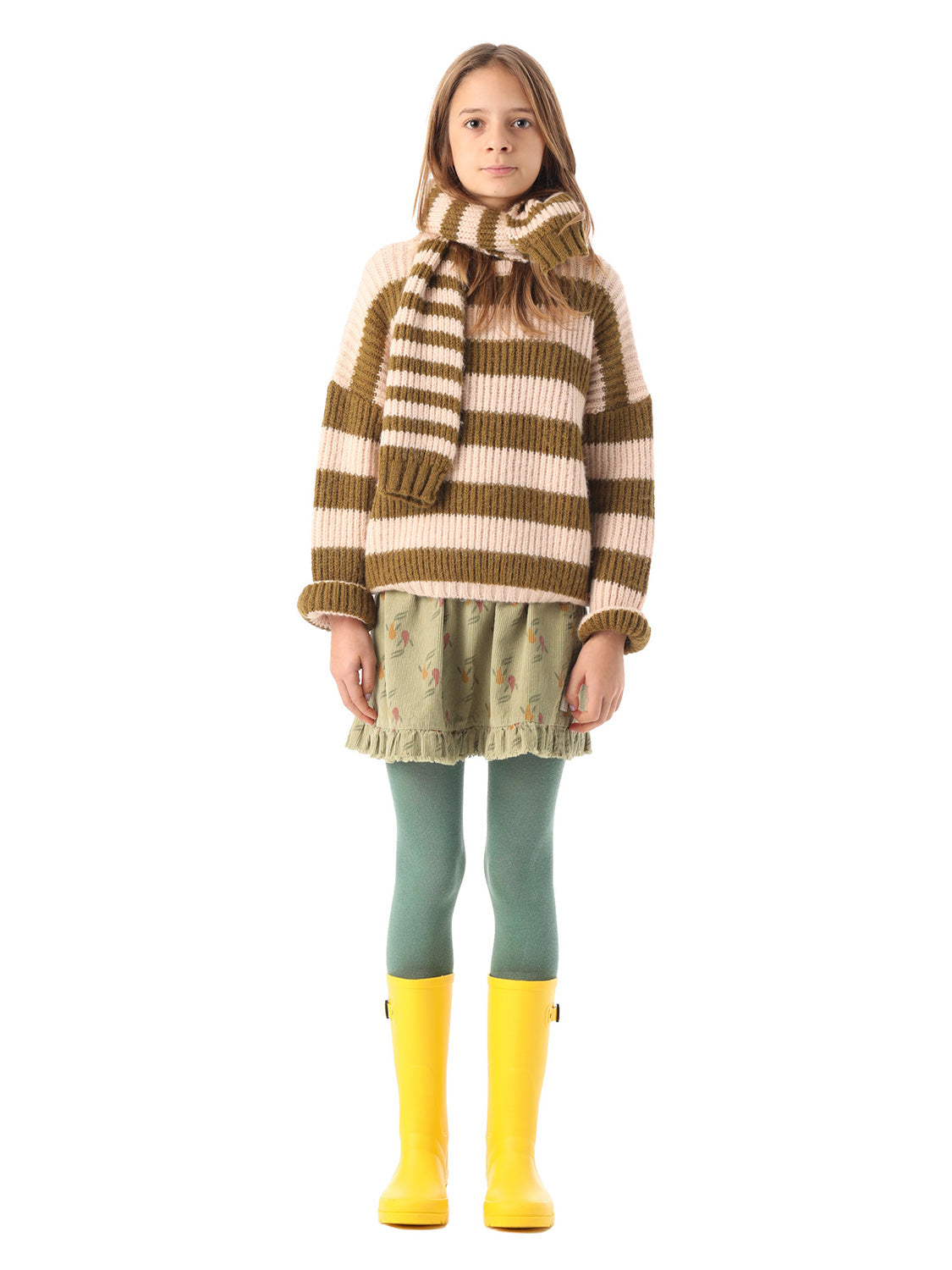 Piupiuchick Kids skirt Olive Green in Olive Green 6803604640-2.jpg | NICKIS.com