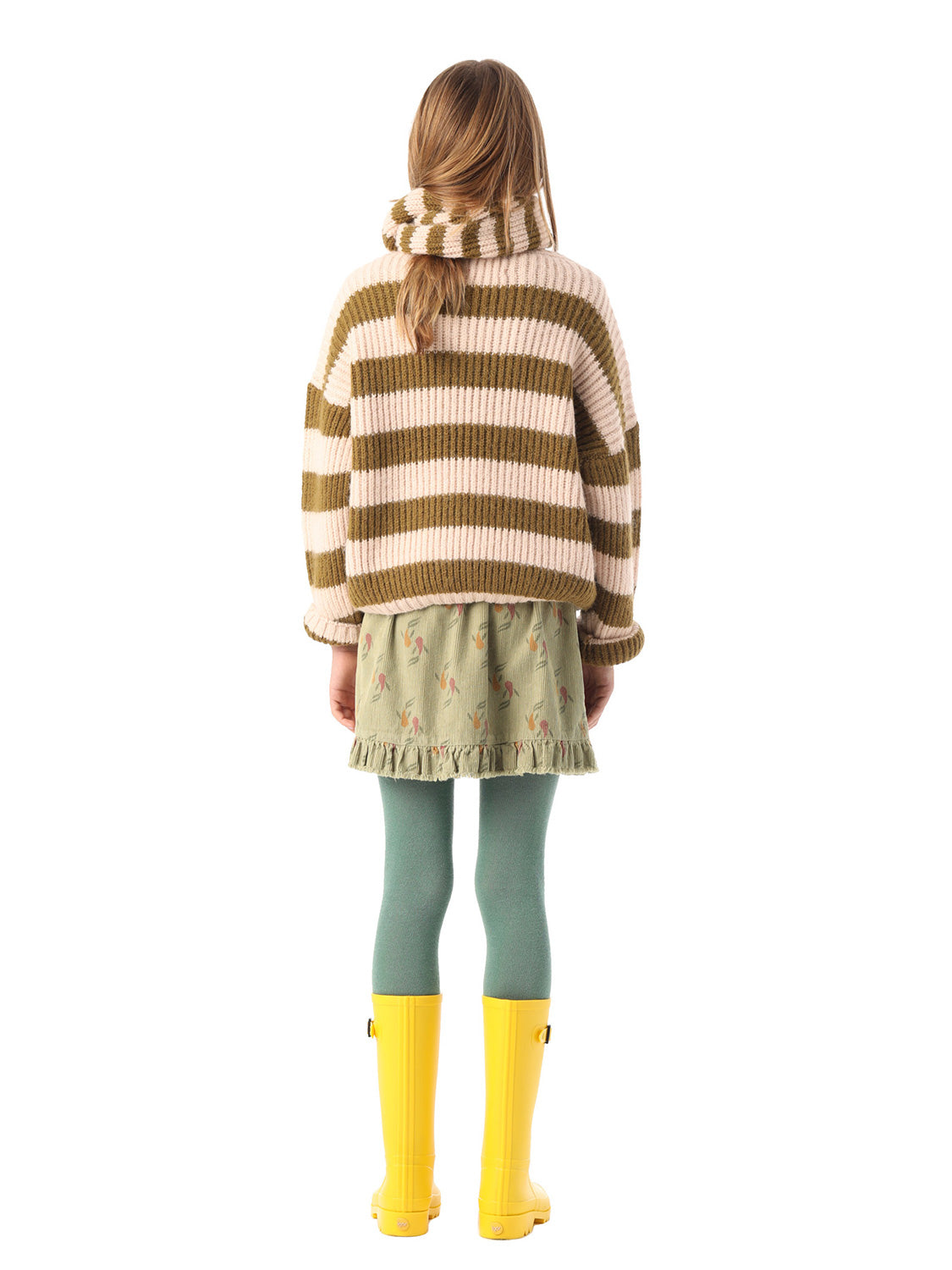 Piupiuchick Kids skirt Olive Green in Olive Green 6803604640-3.jpg | NICKIS.com