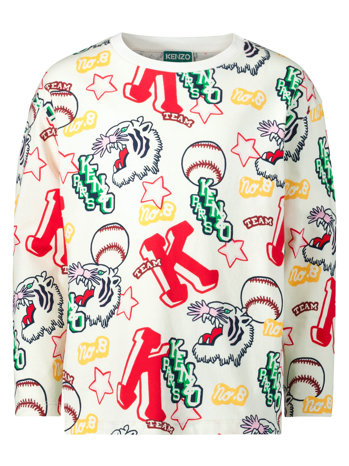 Kenzo Kids Kids long-sleeve White in White 6803641471-1.jpg | NICKIS.com