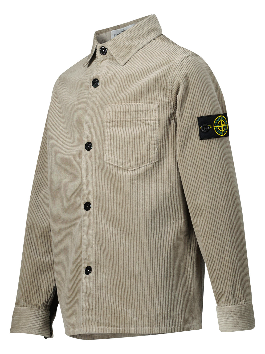 STONE ISLAND JUNIOR Kids shirt Beige in Beige 6803806432-5.jpg | NICKIS.com