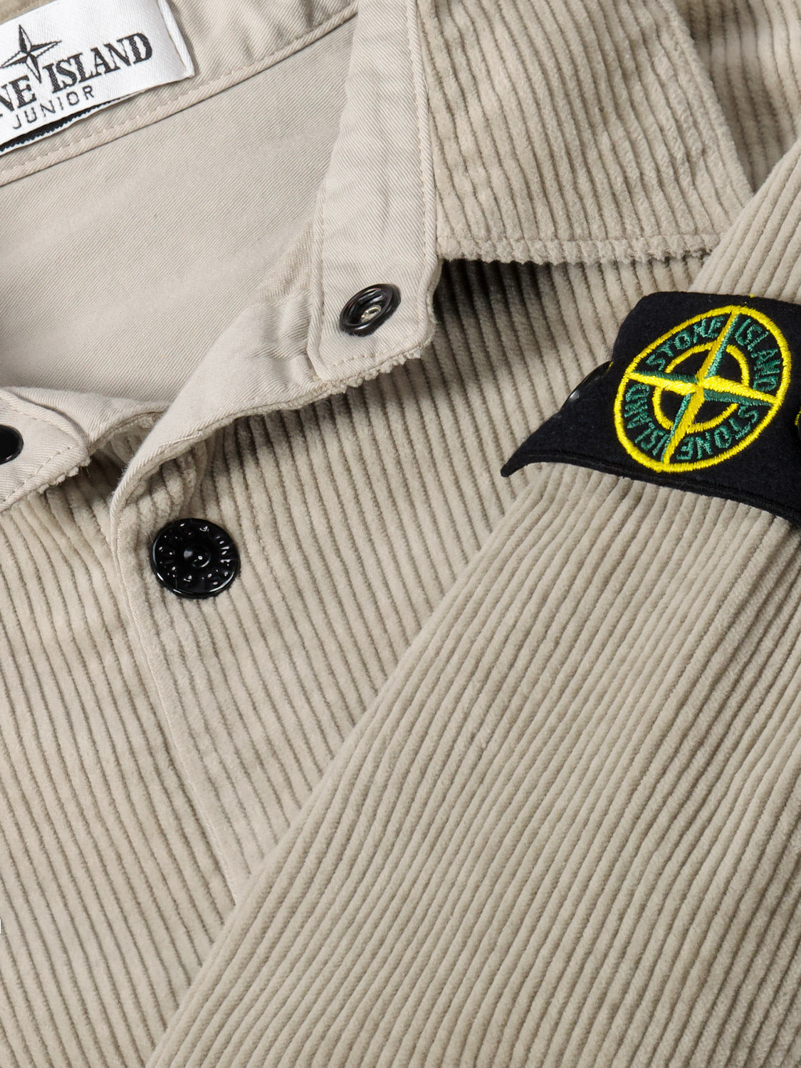 STONE ISLAND JUNIOR Kids shirt Beige in Beige 6803806432-8.jpg | NICKIS.com